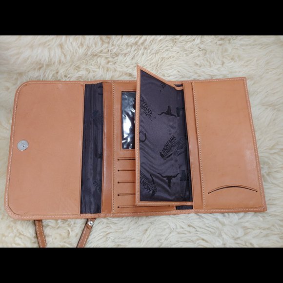 MONTANA WEST Tri-Fold Purse/Wallet-Hair-Brown - Picture 12 of 16